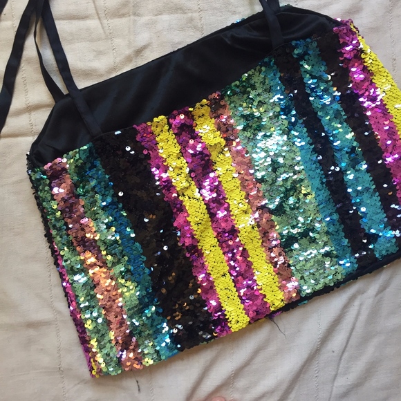 Sequins Tie Straps Top - Picture 6 of 6